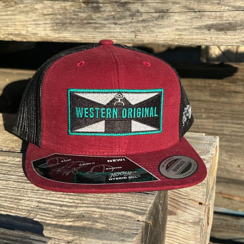 Hooey "Holley" Maroon and Black Snapback Cap